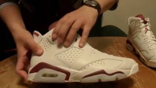 NIKE AIR JORDAN 6 MAROON [upl. by Norb]