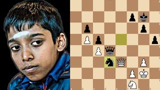 Praggs Dominating Endgame  Maxime vs Praggnanandhaa  Djerba Blitz Masters [upl. by Hike]