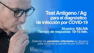 INSTRUCCIONES Test rápido de antígeno Salivar COVID19 v2 [upl. by Purcell]