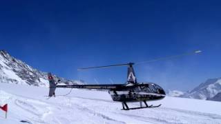 Swiss Alps Helicopter Flying amp Glacier Landings Central Alps incl Jungfraujoch Lauterbrunnen [upl. by Ettesyl932]