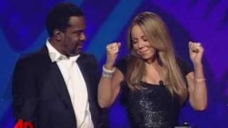 Mariah Carey DRUNK while accepting an award for her movie PRECIOUS 2010 Giving a bizarre speech [upl. by Aleemaj]