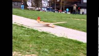 Start grawitacyjny szybowca RC Bezmiechowa 2015 [upl. by Simsar]