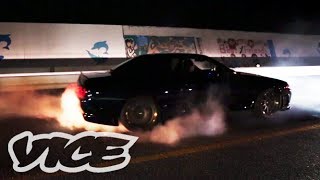 深夜に繰り広げられるカーレース  Illegal Street Racers in Okinawa [upl. by Auohs]