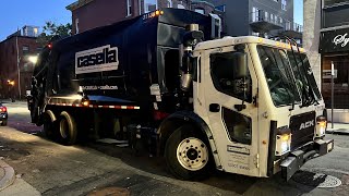 Casella Waste Garbage Truck Packing Downtown Boston Trash [upl. by Ajnos87]