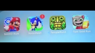 Super mario Run Vs Temple Run 2 Vs Sonic Dash Vs Tom Gold Run [upl. by Eiddal]