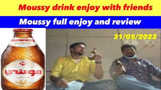 Moussy non alcoholic malt beverage  Moussy drink review [upl. by Erdua166]