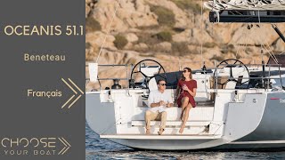 OCEANIS 511  Beneteau  Video de visite guidée en ligne en français [upl. by Aihsatan]