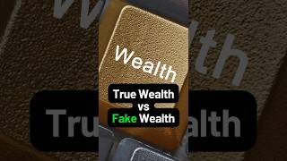 True Wealth vs Fake Wealth prosperity wealth shorts [upl. by Lyret]