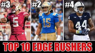 Top 10 EDGE RUSHERS in the 2024 NFL Draft  FINAL Rankings [upl. by Lyontine213]