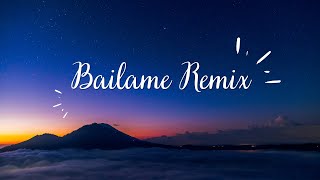 Nacho Yandel Bad Bunny  Báilame Remix Lyrics Video [upl. by Ellennahc]