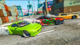 I Joined A GTA Online DRIFTING SERVER FiveM [upl. by Eesdnyl102]