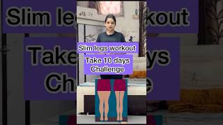 Slim legs workout  10 days challenge slimlegsworkout slimlegs youtubeshorts viralshort viral [upl. by Dedie150]