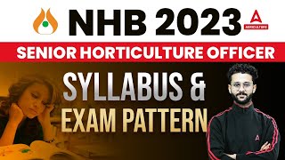 NHB SHO Syllabus amp Exam Pattern  NHB Senior Horticulture Officer Syllabus amp Exam Pattern [upl. by Carr690]