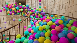 Balls on spiral stair  Unreal Engine 5 version [upl. by Elodea]