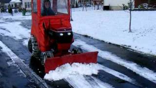 Wheel Horse pushing snow [upl. by Taimi]