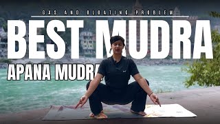 Best mudra for gas and bloating problems  Apana mudra  Mudra to balance air element yoga [upl. by Alaham634]