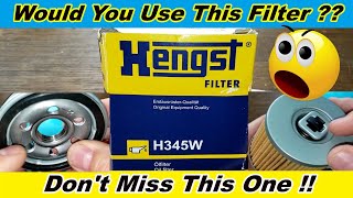 Hengst H345W Oil Filter Cut Open [upl. by Alderman]