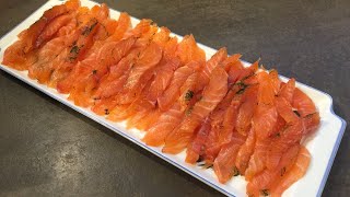 Saumon gravlax maison [upl. by Yatnuhs]