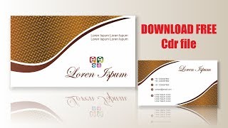 visiting card design  cdtfb  corel draw in hindi urdu [upl. by Wawro]