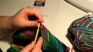 Beginner Knit Dishcloth  Last Row Bind Off Cast Off Last Stitch [upl. by Phebe823]