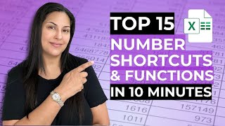 Top 15 Excel Number Shortcut Tricks amp Functions Revealed [upl. by Oniuqa]