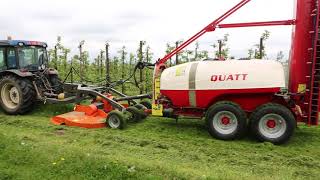 BAB Bamps nv Quatt Sprayer With Trailed Mower [upl. by Quintilla]