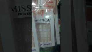 Miss rose franch nails stick on price [upl. by Ilarin]