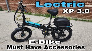 Must Have Electric Bike accessories Lectric XP 30 Electric Bike [upl. by Smail]