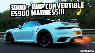 CRAZY 3000 BHP 992 TURBO S CONVERTIBLES HIT THE STREETS esmotoruk 911turbo ES1300 ES900 [upl. by Artenak]