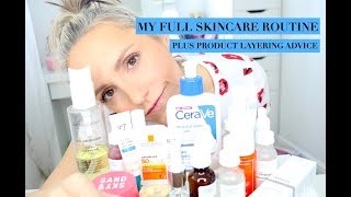 FULL SKINCARE ROUTINE amp PRODUCT LAYERING ADVICE [upl. by Harrington]