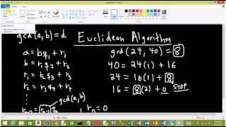 Modular Arithmetic Division Algorithm and Euclidean Algorithm [upl. by Lauritz]