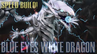 SpeedBuild Blue Eyes White Dragon Model Kit YuGiOh [upl. by Eceinehs]