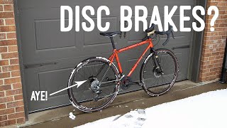 Disc Brakes on a 90s Bike  Converting the Frame to Hydraulic Brakes [upl. by Risay]