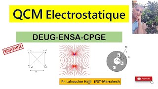 QCM électrostatique  Force potentiel et champ [upl. by Goldfinch]