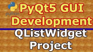 PyQt5 Simple Project With QListWidget  Python GUI [upl. by Anytsirhc]