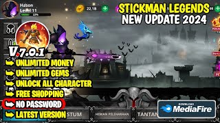 Stickman Legends Mod Apk v701 New Update 2024  No Password [upl. by Jyoti]