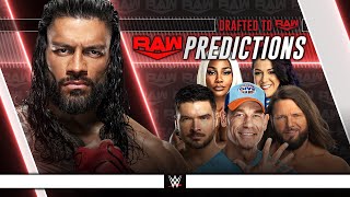 WWE Draft 2025  Raw Predictions [upl. by Ahseile]