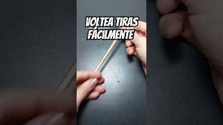 Cómo voltear tiras muy delgadas si no tienes un volteador de tiras tirantes costuraparainiciantes [upl. by Hgielrak]