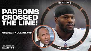 Stephen A SUSPECTS Micah Parsons comments about Mike McCarthy is something bigger 👀  First Take [upl. by Swanhilda]