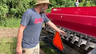 Jonathan Hoop plants a food plot with the Kasco Plotter’s Choice Seed Drill [upl. by Asel]