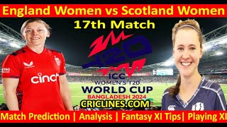 ENGW vs SCOW 17th Match WT20 World Cup 2024 [upl. by Colbye583]