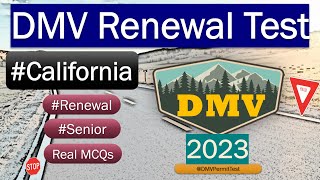 California DMV Renewal Test for Seniors  Renewal 2023 Official Test Paper Reviewed [upl. by Stoneham945]