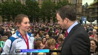 STV News at Six  Live at the Team Scotland Parade [upl. by Aneehsak]