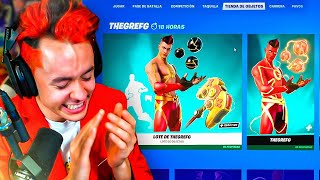 ME EMOCIONO CON MI SKIN DE FORTNITE  TheGrefg [upl. by Tur]