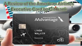 Review of the American Airlines Executive World Elite Mastercard The BEST Card for Airline Status [upl. by Nissy]