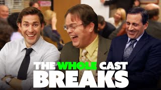 the office bloopers but the ENTIRE cast breaks  Comedy Bites [upl. by Nemzaj]