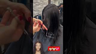 Hairdresser Teaches To Epic Layered Hair Cut hairdresser haircut hair reaction [upl. by Aelak]