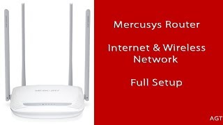 Mercusys Router Internet amp Wireless Network Setup first Use Setup [upl. by Nylaroc812]