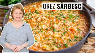 Cum facem 👉 OREZ SÂRBESC cu suc de roșii 🥕🧅🍅 Cea mai simplă rețetă de pilaf pe post cu legume [upl. by Annabel222]