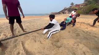 beach workout🏋🚴💪 gattys fitline gym Mangalore [upl. by Mcgill]